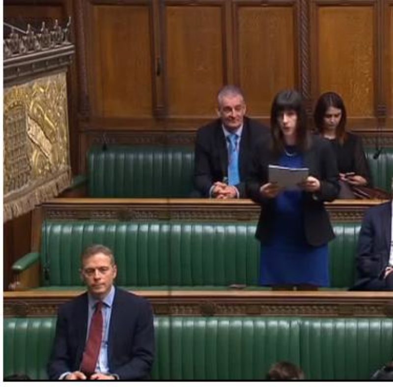 Bridget Phillipson MP presents petitions to the House of Commons on behalf of local nursery schools and nearly 400 members of the community
