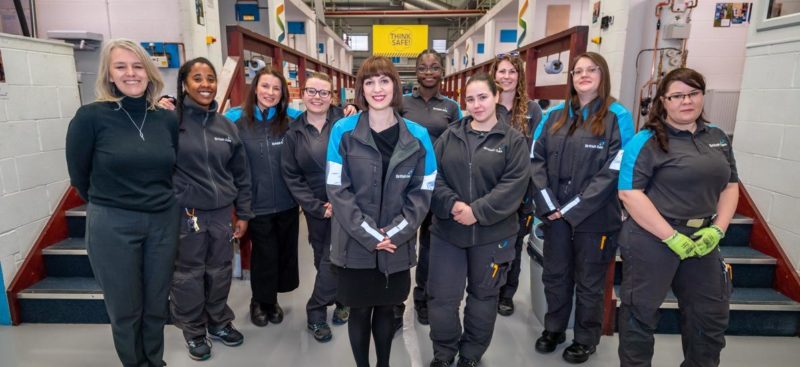 Bridget Phillipson MP meets with apprentices at British Gas