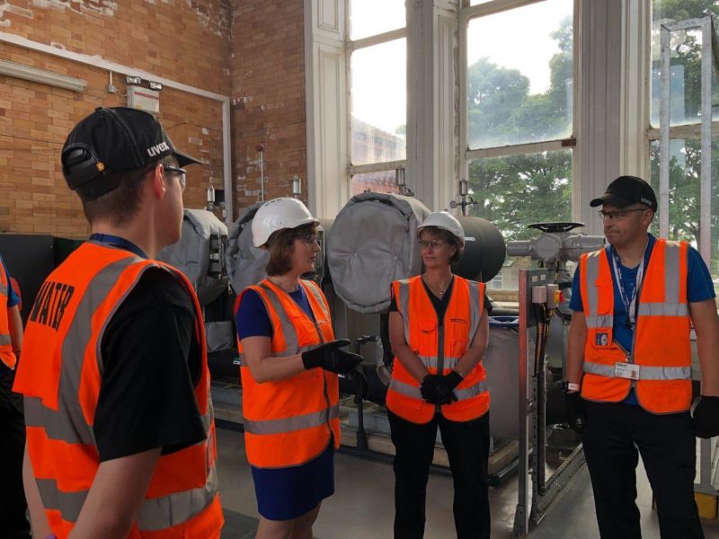 Bridget Phillipson MP visits Stoneygate Groundwater Pumping Station