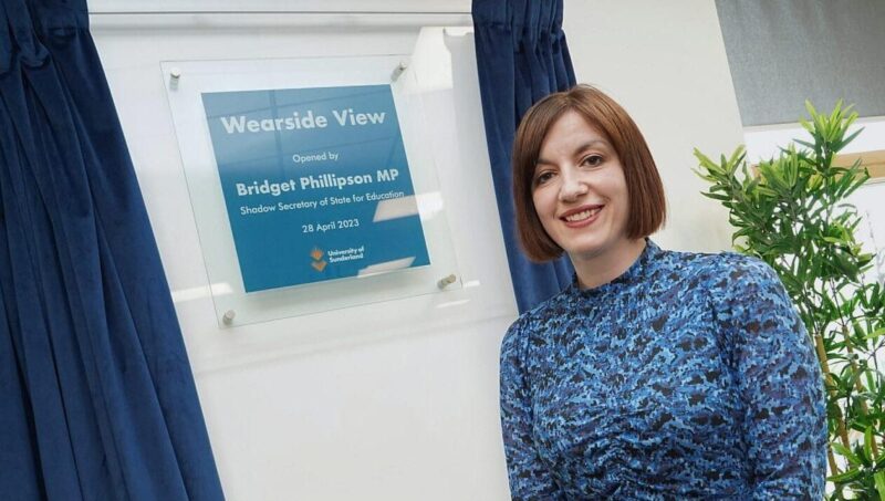 Bridget Phillipson MP opens University of Sunderland