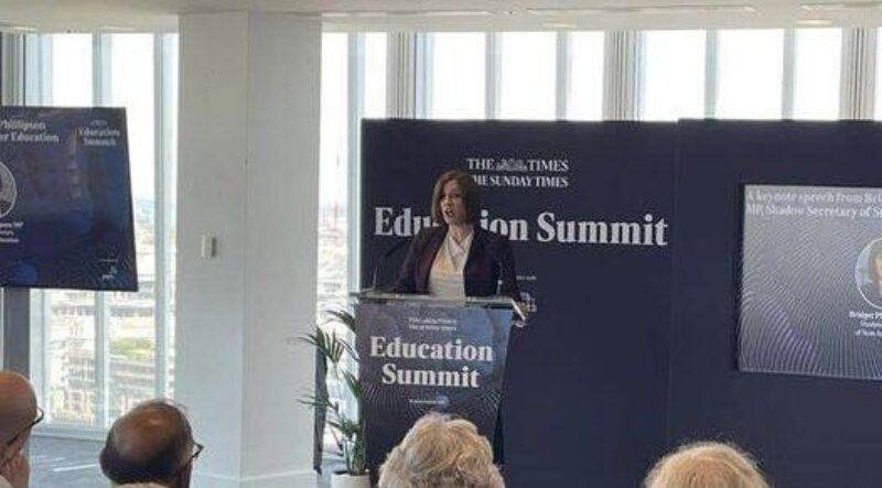 Bridget Phillipson MP speaks at Times Education Summit