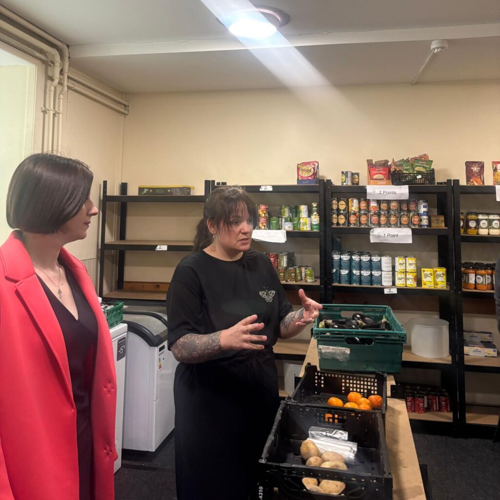 Bridget (left) with Space 4 volunteer, Jade.