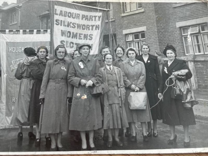 Vera as a young activist with fellow members of the Labour Party